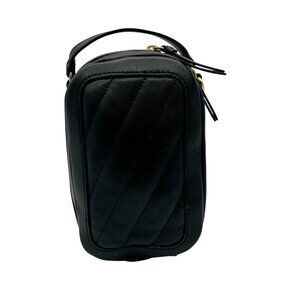 Black Leather Voyageur Katy Crossbody Bag